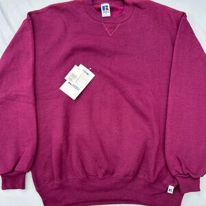 Russell Athletic Men's Burgundy Crewneck Sweater